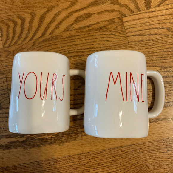Rae Dunn By Magenta Artisan Collection Other - Rae Dunn By Magenta Artisan Collection Matching Mugs Mine And Yours 20 Ounce